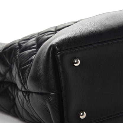Chanel Aged Calfskin Quilted Be CC Tote Black 13 of 17