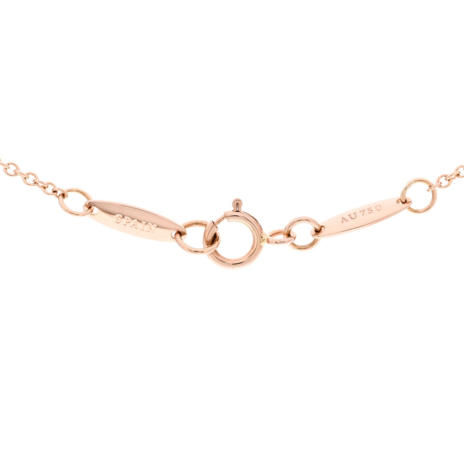 Tiffany 18K Rose Gold Diamond .10ct Elsa Peretti Diamonds by the Yard Pendant Necklace 5 of 5