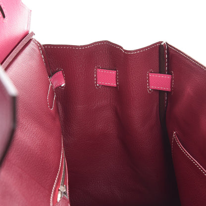 Hermes Epsom Candy Birkin 35 Rose Tyrien Rubis 10 of 46