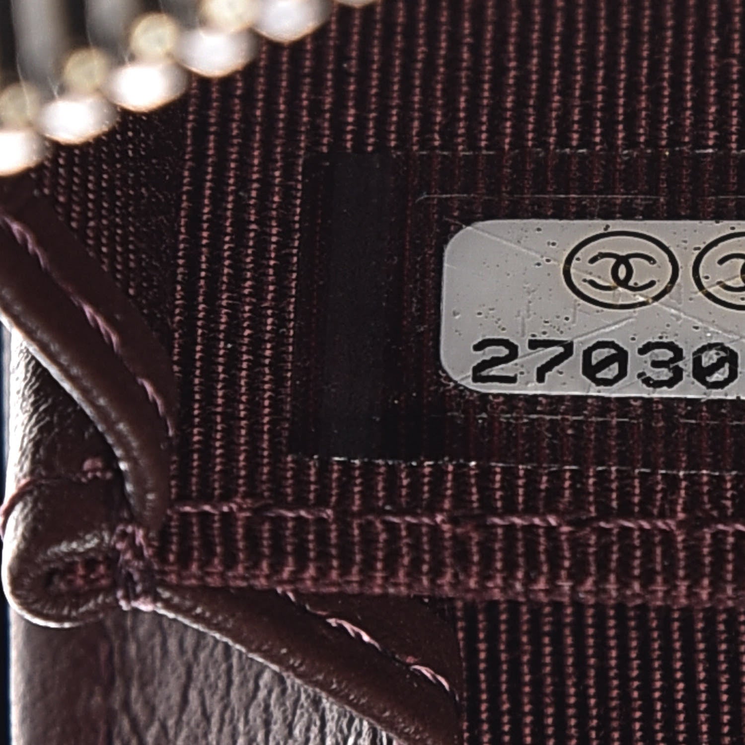 Chanel Caviar Chevron Quilted Zip Coin Purse Black 8 of 9