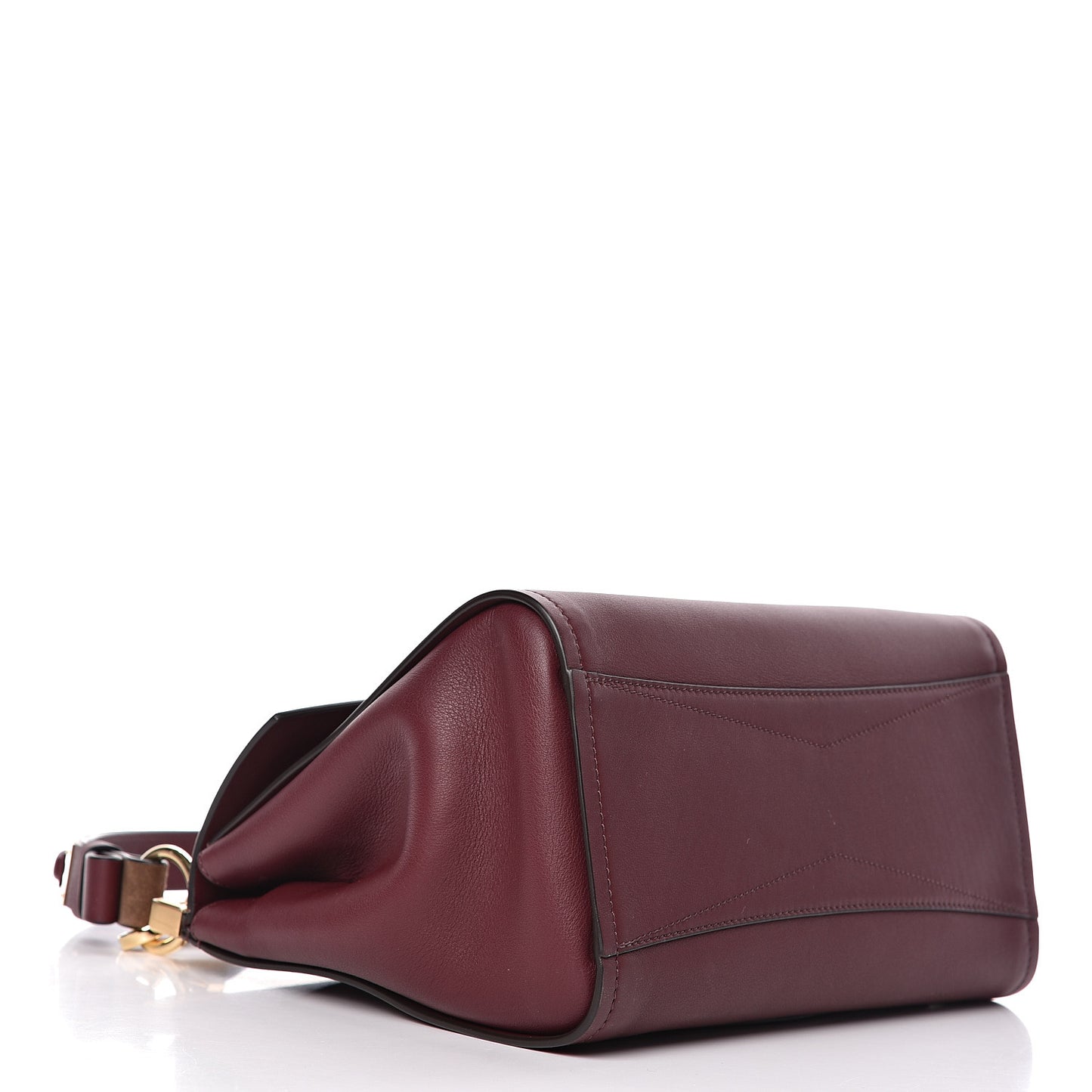 Calfskin Small Mystic Shoulder Bag Aubergine