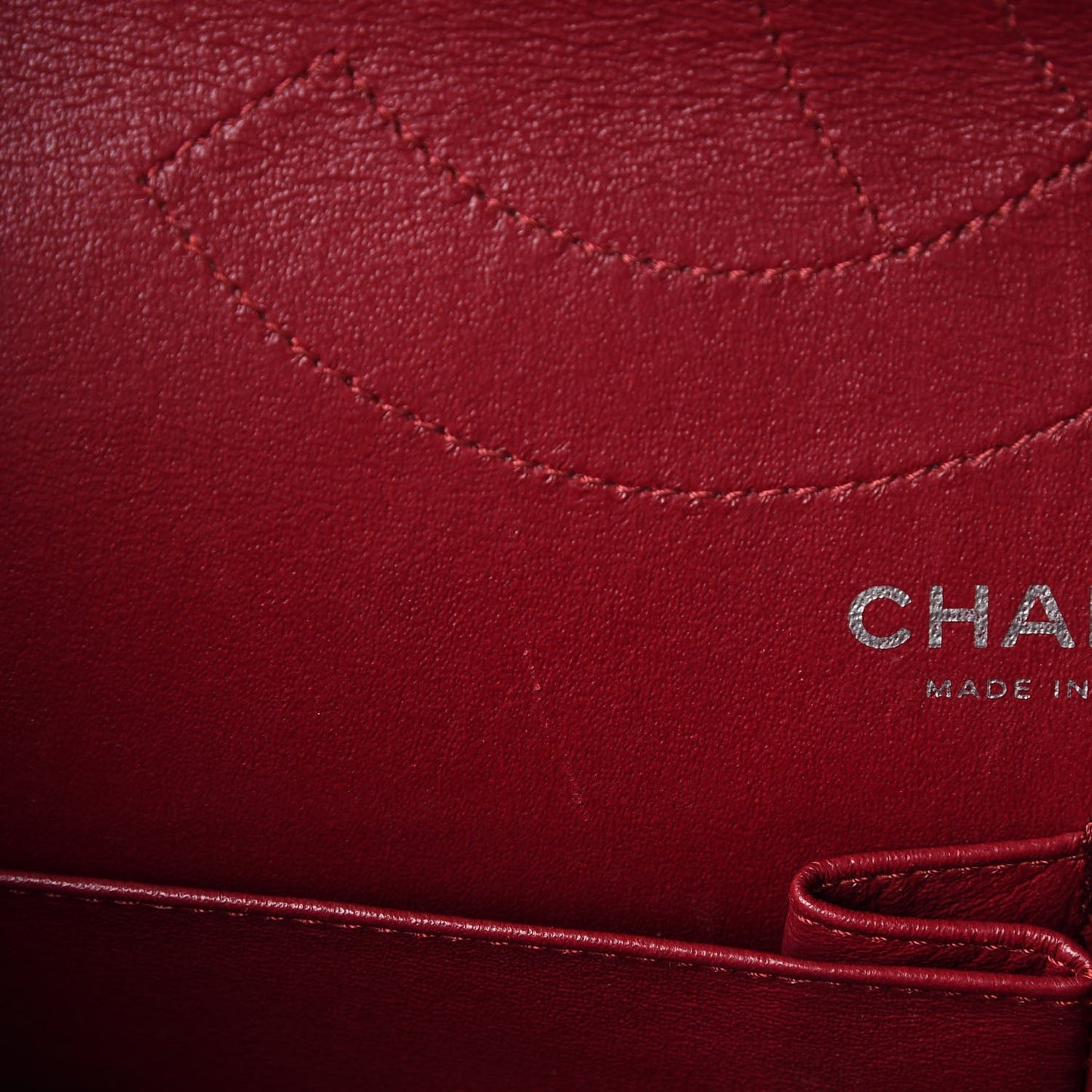 Distressed Patent 2.55 Reissue 227 Flap Raspberry Red