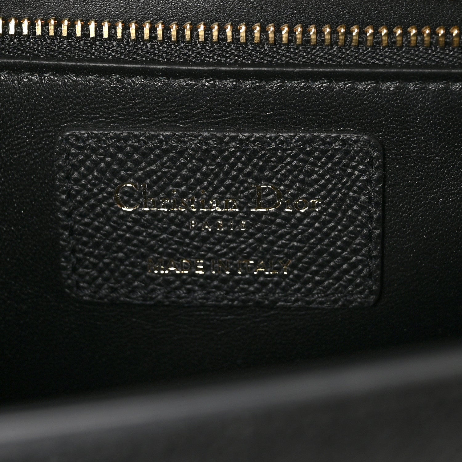 Christian Dior Grained Calfskin Embossed 30 Montaigne Chain Flap Bag Black 6 of 10