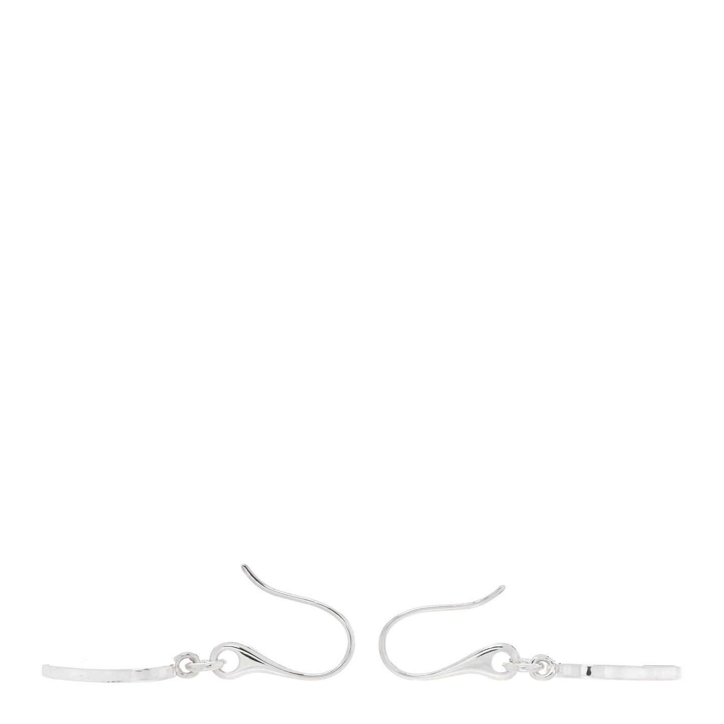 Sterling Silver Trademark Heart Drop Earrings