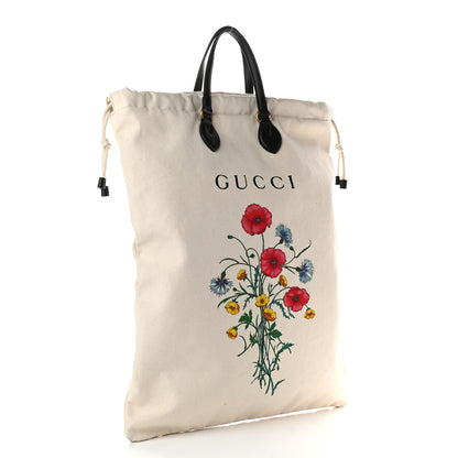Gucci Canvas Chateau Marmont Drawstring Tote Beige 1 of 9