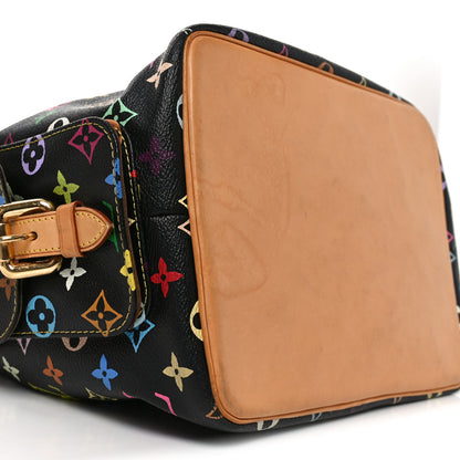 Louis Vuitton Monogram Multicolor Petit Noe Black 8 of 9