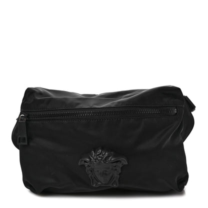 Versace Nylon Palazzo Medusa Belt Bag Black Ruthenium 1 of 9