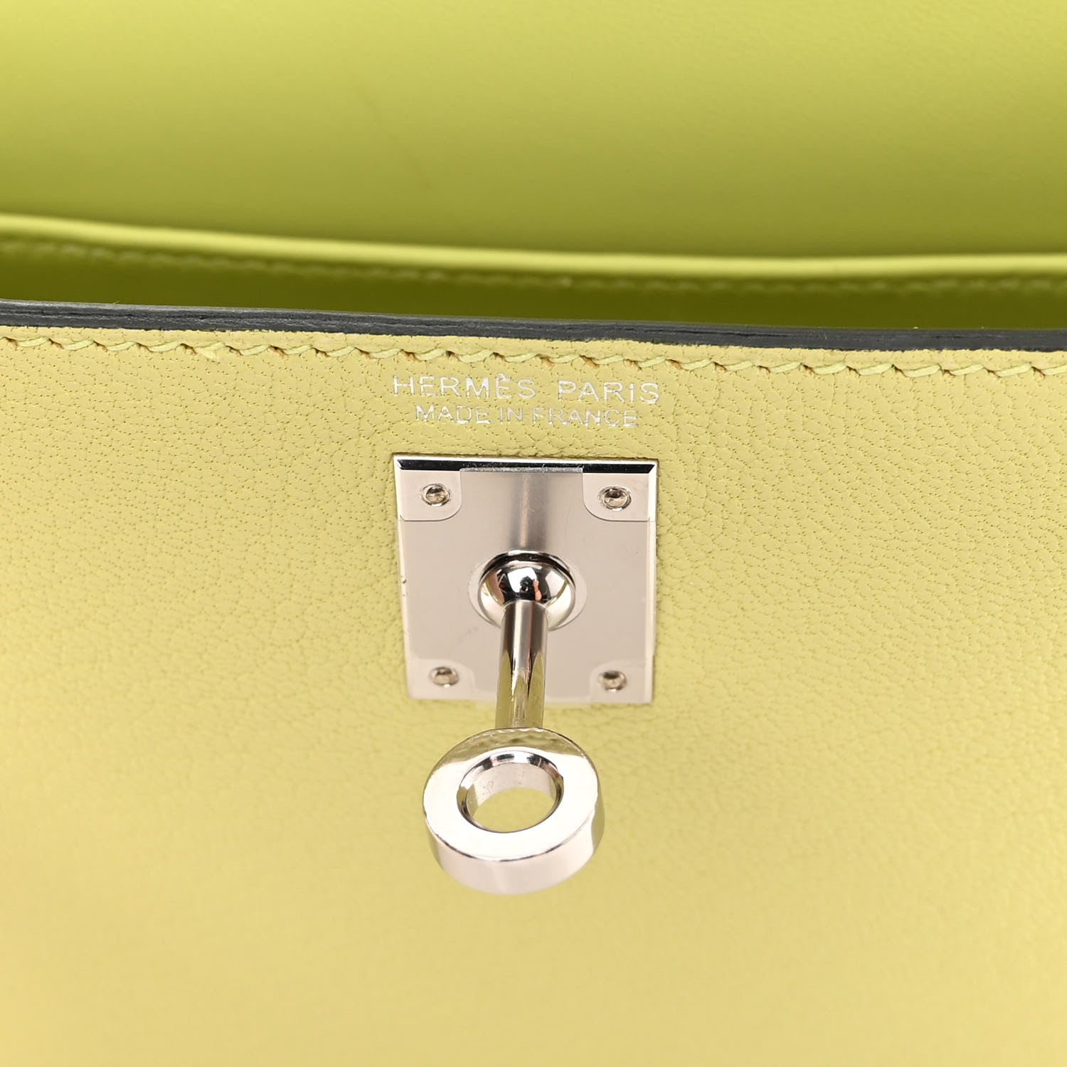 Hermes Chevre Mysore Mini Kelly Sellier 20 Jaune Bourgeon 6 of 17