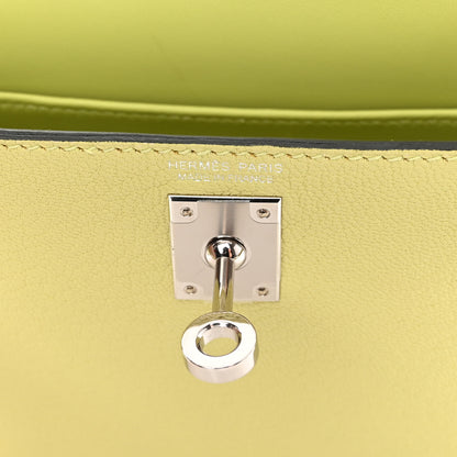 Hermes Chevre Mysore Mini Kelly Sellier 20 Jaune Bourgeon 6 of 17