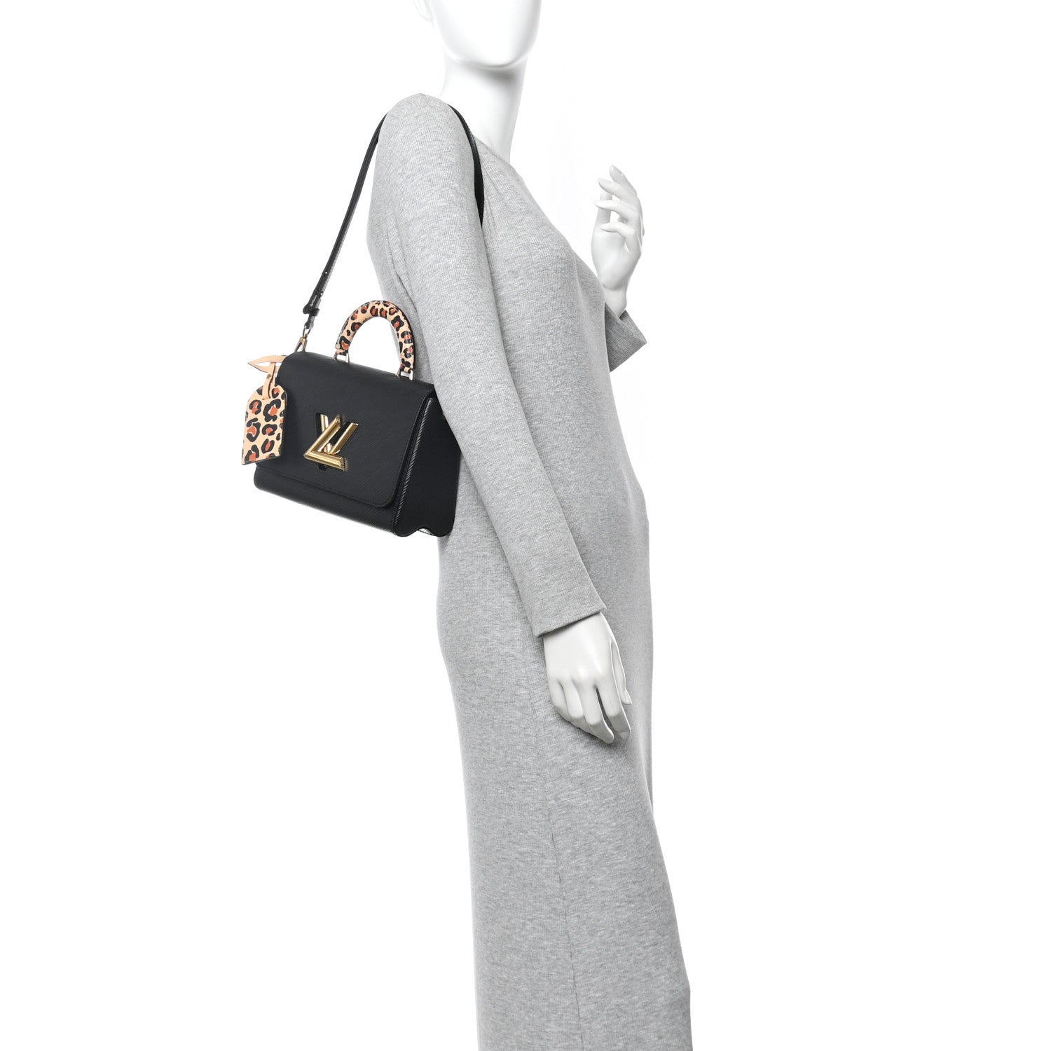 Louis Vuitton Epi Wild At Heart Twist One Handle MM Black 2 of 9