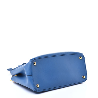 Prada Saffiano Small Galleria Double Zip Tote Bluette 4 of 8
