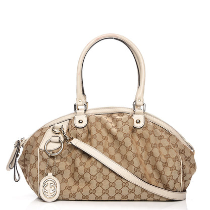 Gucci Monogram Medium Sukey Boston Off White 1 of 11