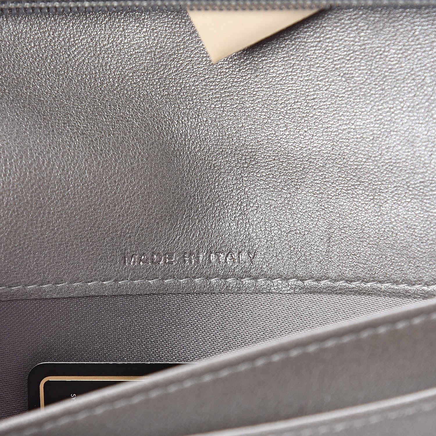 Chanel Lambskin Camellia Embossed Yen Wallet Black 7 of 12