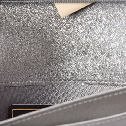 Chanel Lambskin Camellia Embossed Yen Wallet Black 7 of 12
