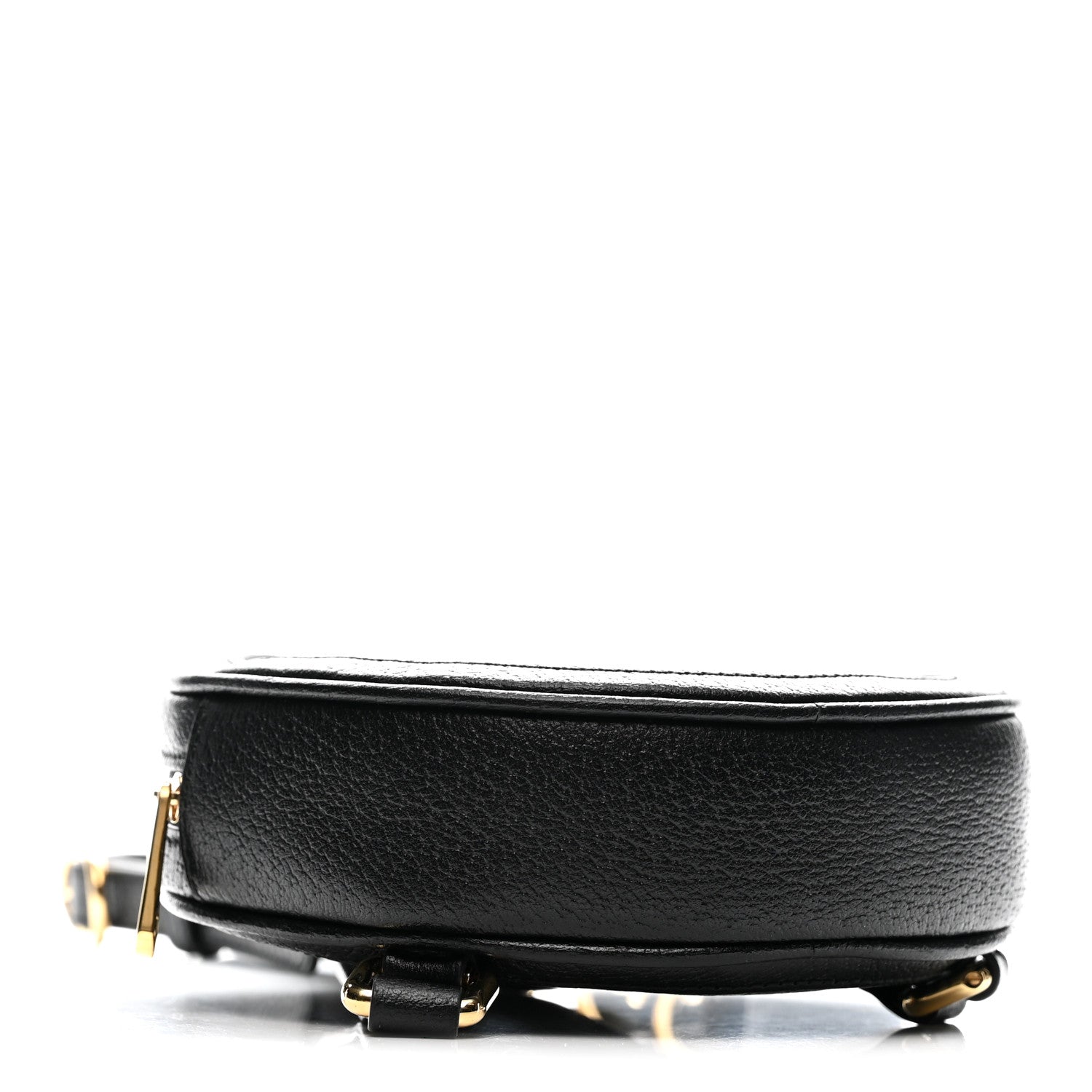 Gucci Grained Calfskin Web Mini Ophidia Round Shoulder Bag Black 4 of 13