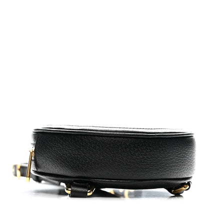 Gucci Grained Calfskin Web Mini Ophidia Round Shoulder Bag Black 4 of 13