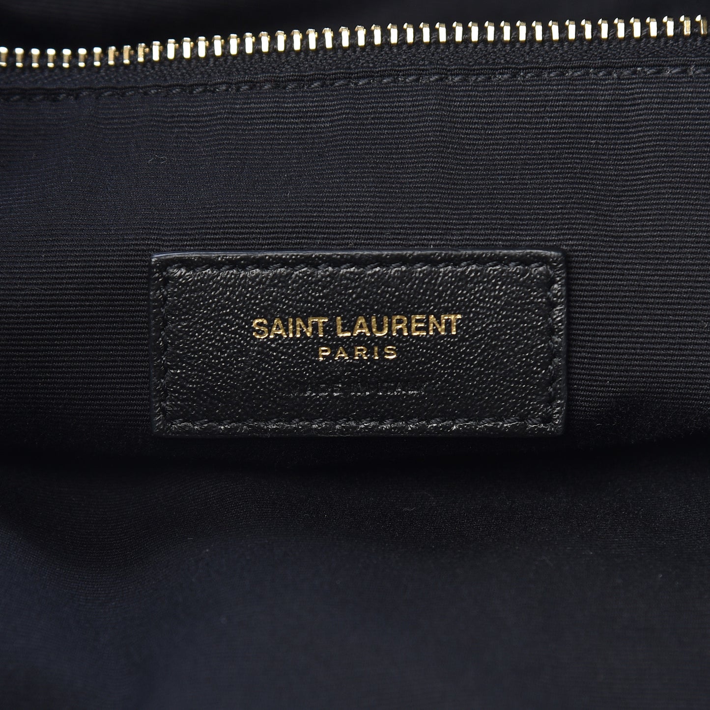 Lambskin Charm Studded Teddy Drawstring Bag Black