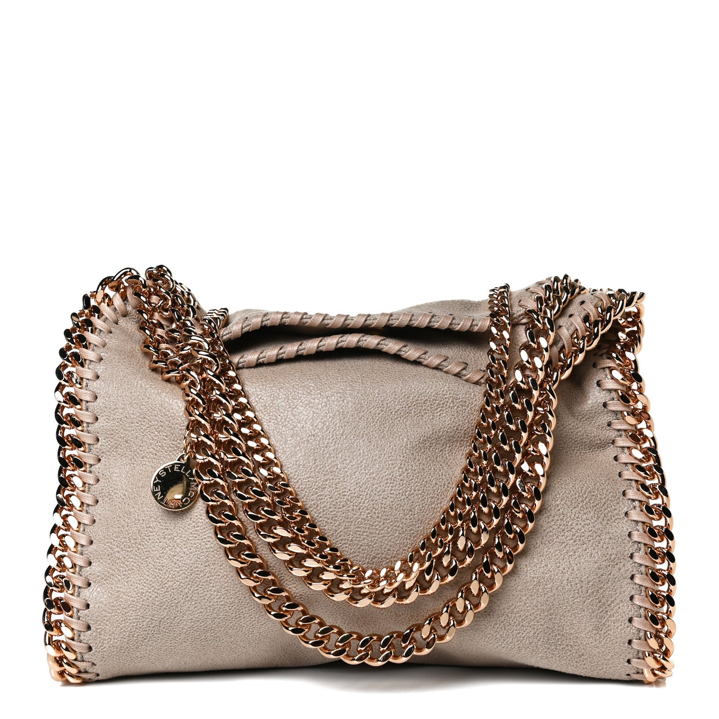 Mini Falabella Fold Over Tote Clotted Cream