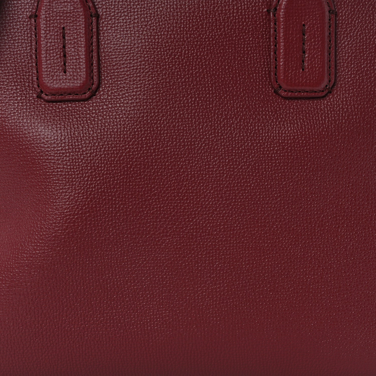 Burberry Grainy Calfskin House Check Medium Banner Tote Crimson 7 of 11