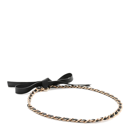 Chanel Lambskin Chain CC Bow Belt L Black 2 of 4