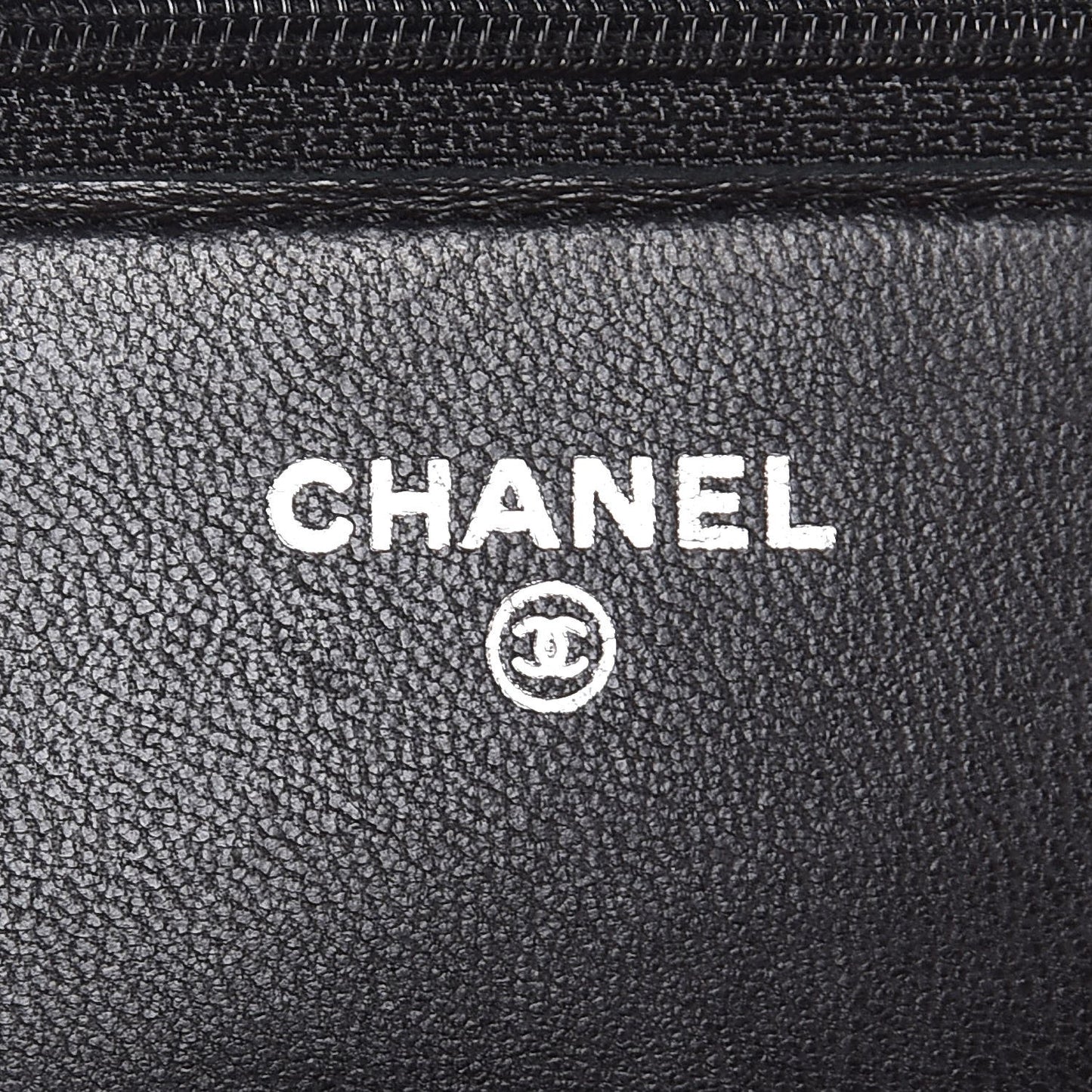 Lambskin Quilted Wallet On Chain WOC Black