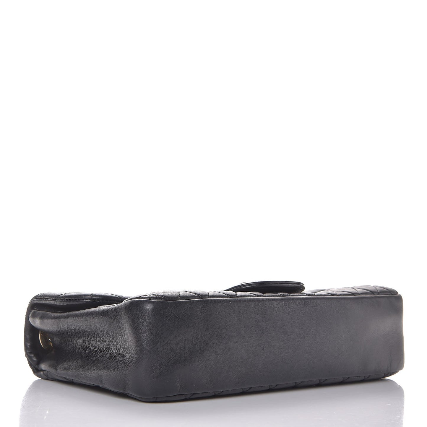 Lambskin Medium Westminster Pearl Flap Black