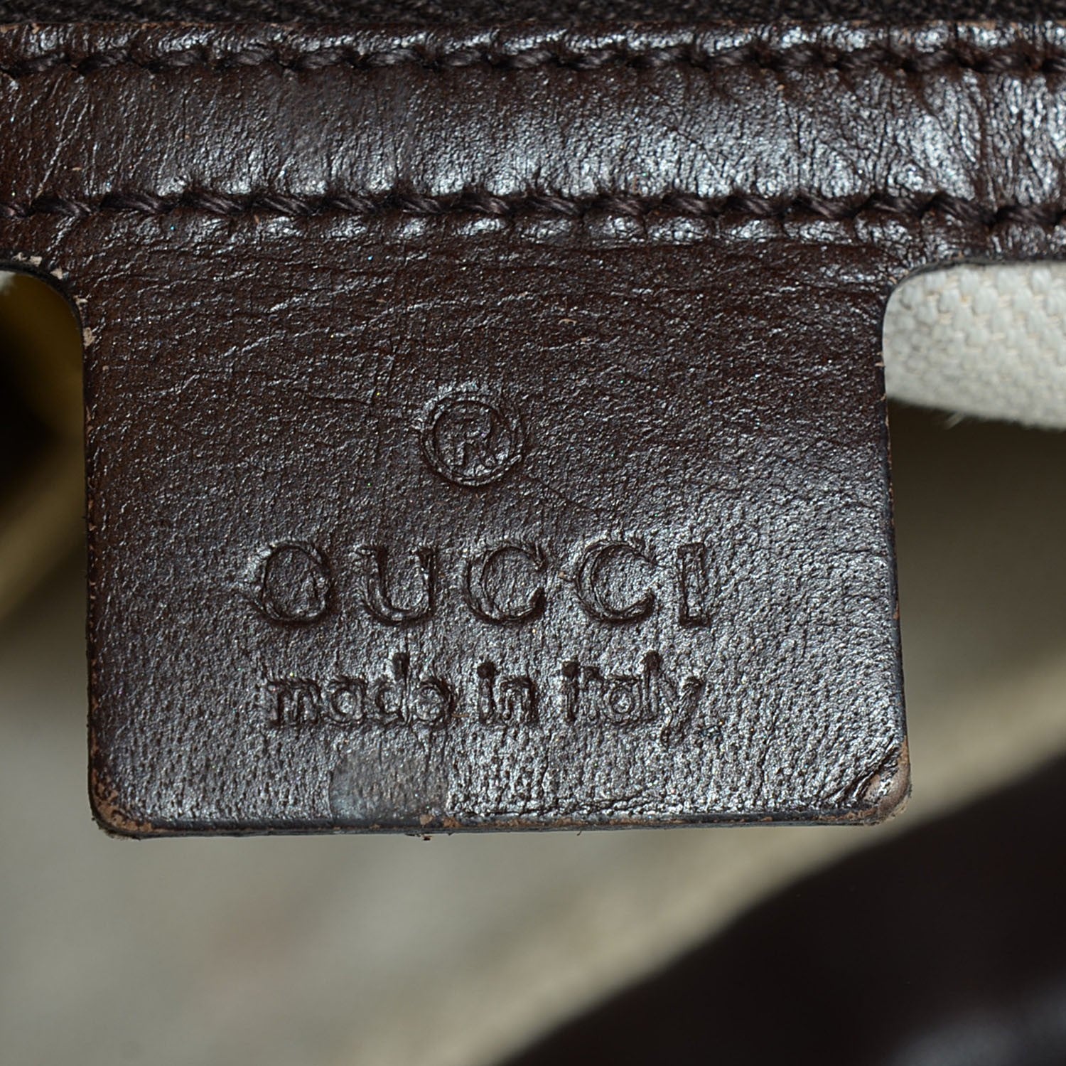 Gucci Monogram Vintage Web Medium Hobo Dark Brown 7 of 9