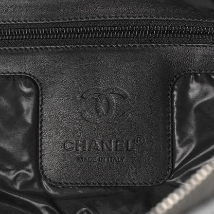 Chanel Nylon Quilted Large Coco Cocoon Tote Silver 6 of 15