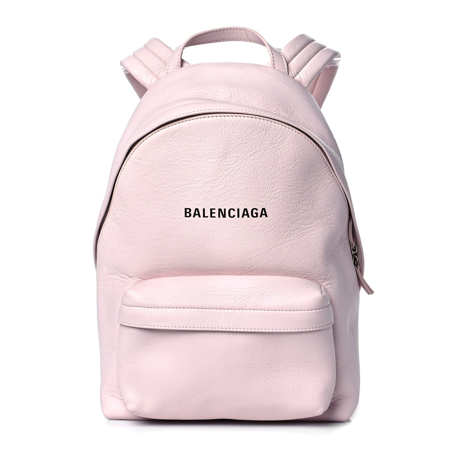 Balenciaga Smooth Calfskin Logo Small Everyday Backpack Light Rose Black 1 of 8