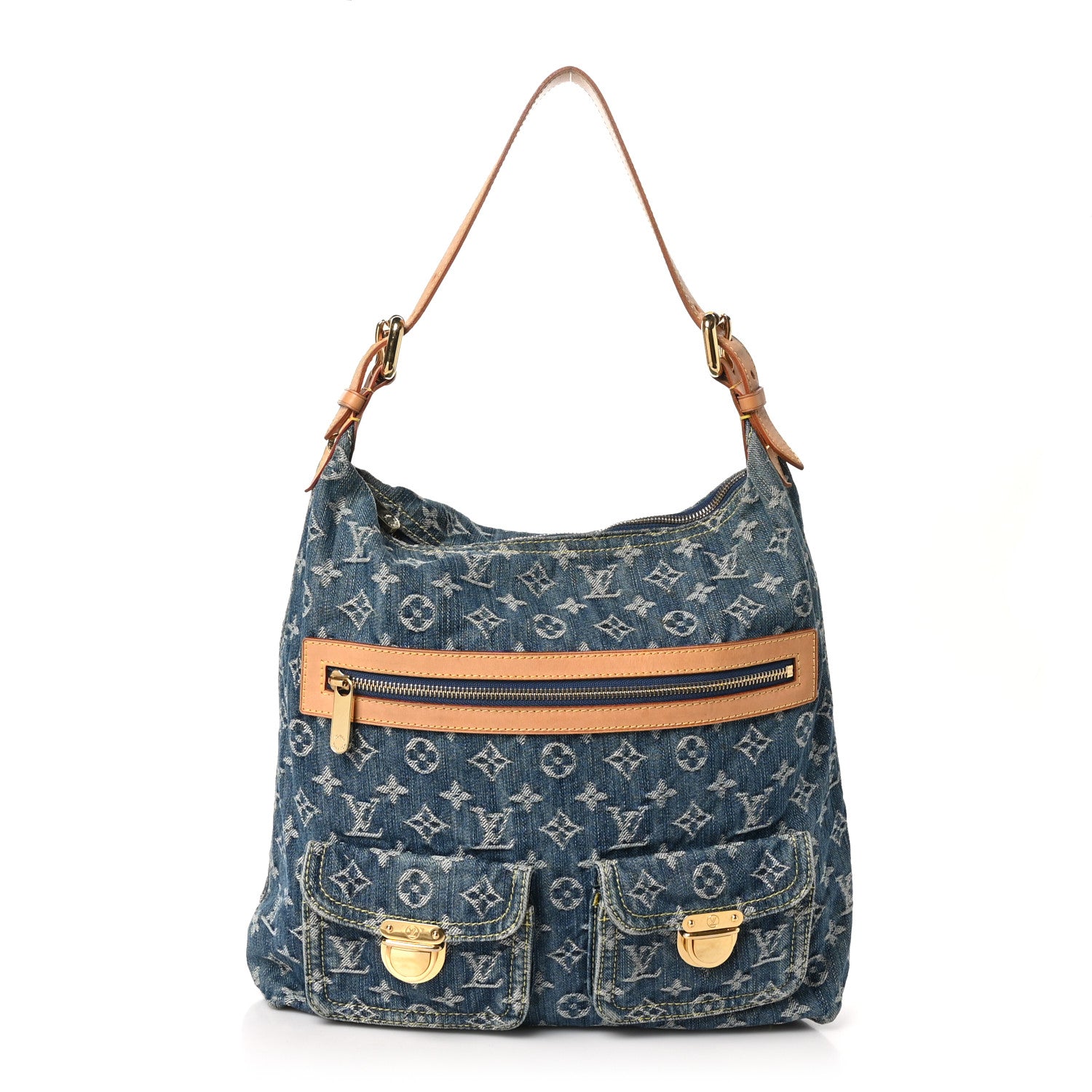 Louis Vuitton Denim Baggy GM Blue 1 of 9