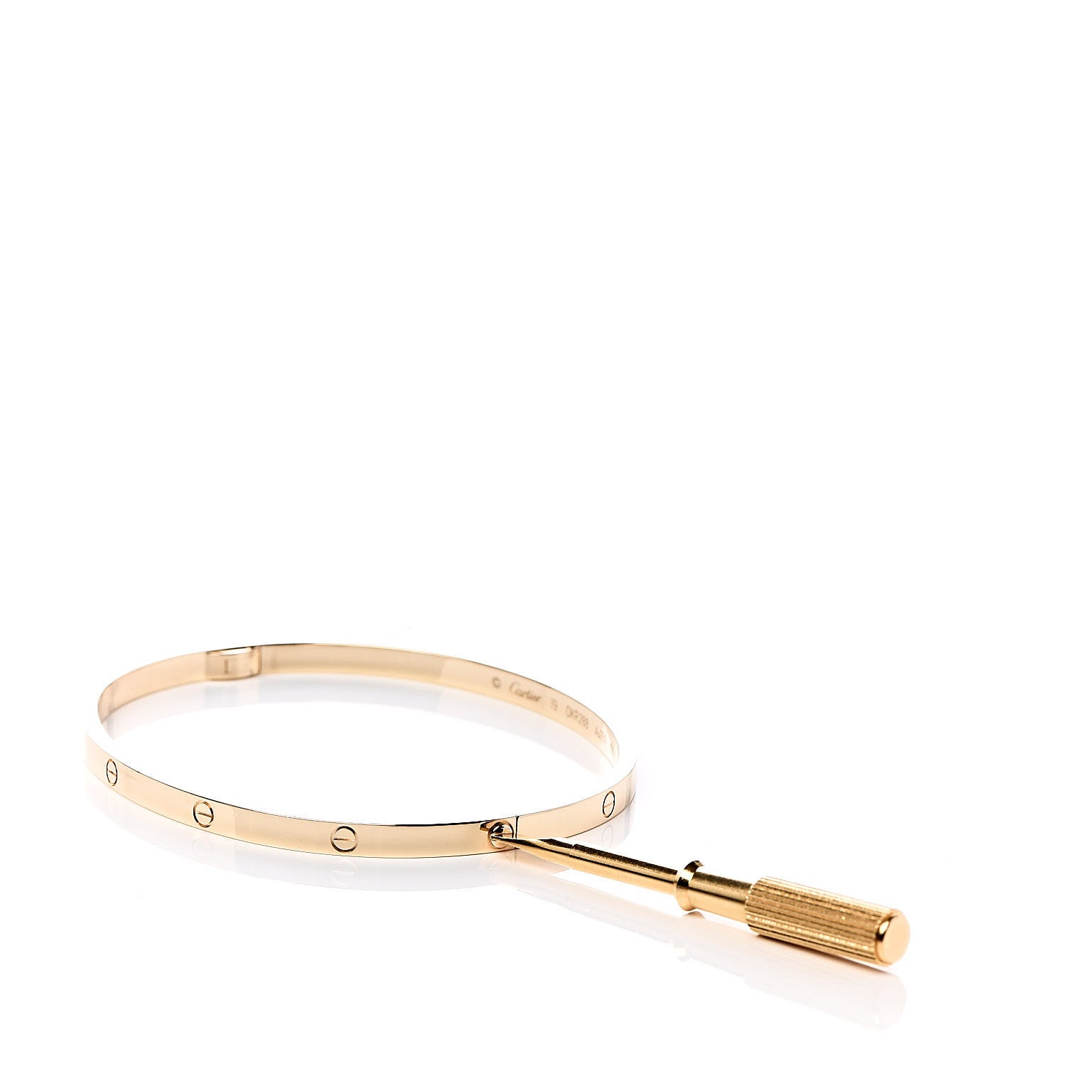 Cartier 18K Yellow Gold Small LOVE Bracelet 19 4 of 7