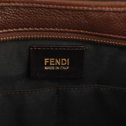 Fendi Zucca Vitello Artic Grande Shopping Tote Tobacco Castagna 6 of 7