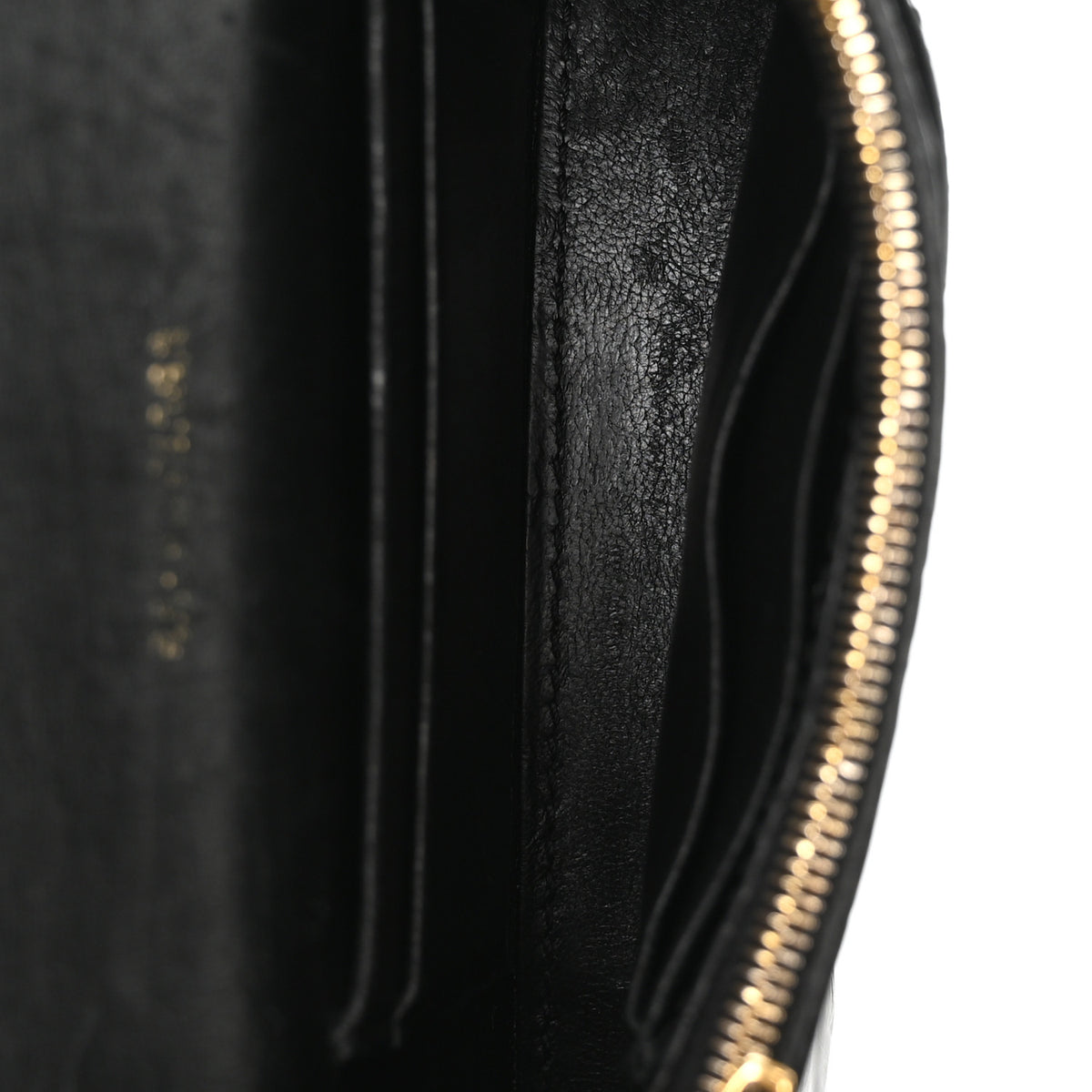 Balenciaga Shiny Calfskin Crocodile Embossed XS Hourglass Wallet On Chain Black 5 of 10