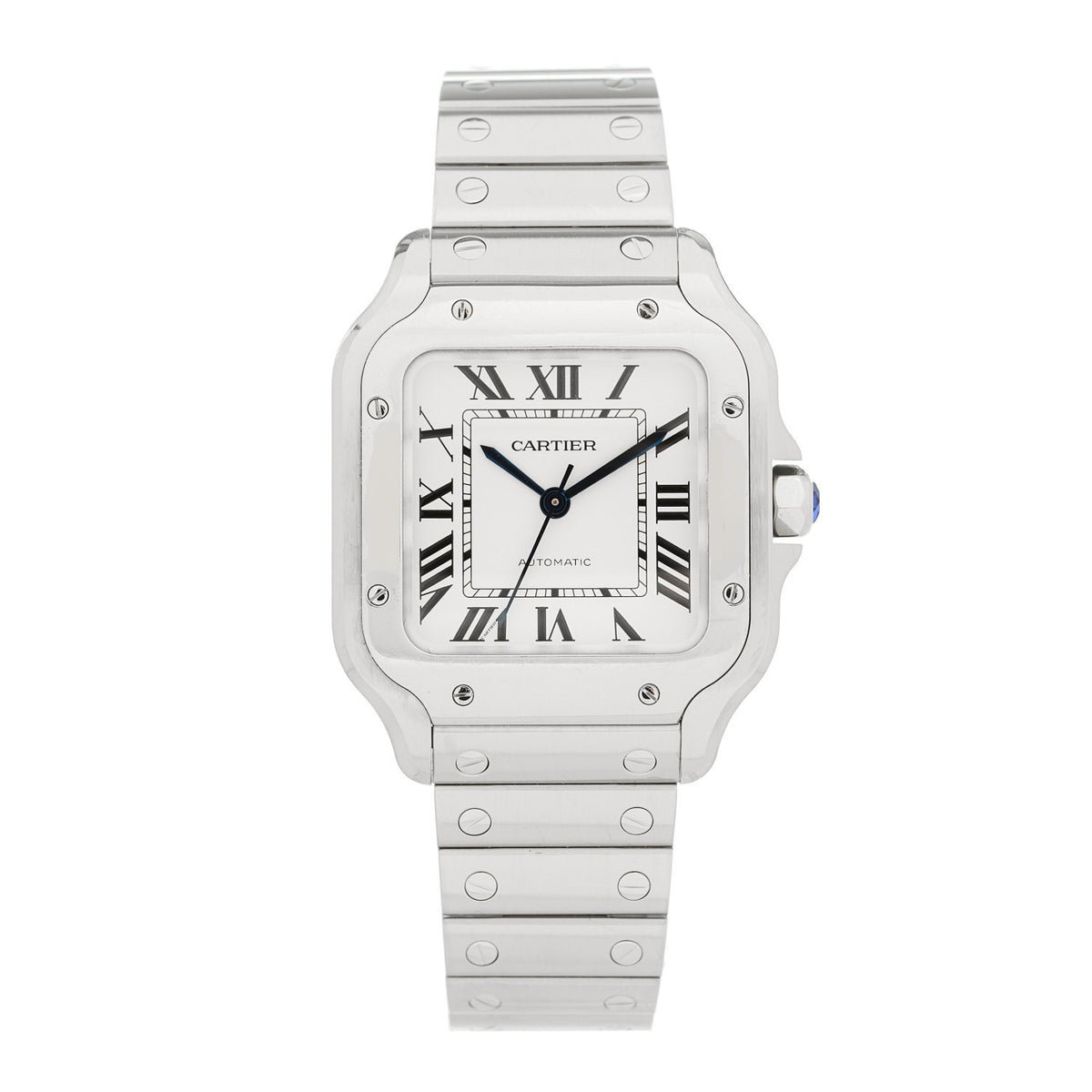 Stainless Steel 35mm Santos de Cartier Automatic Watch