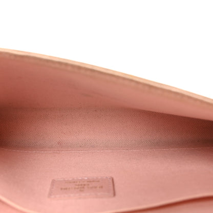 Louis Vuitton Damier Azur Pochette Felicie Chain Wallet Rose Ballerine 6 of 11