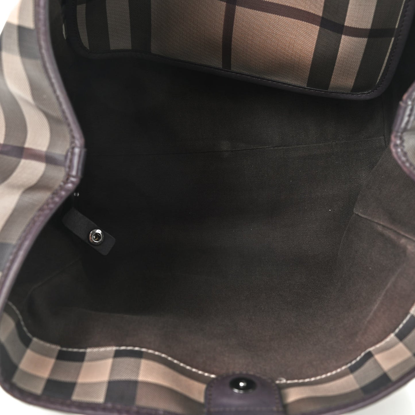 Smoked Check Small Canterbury Tote Anthracite