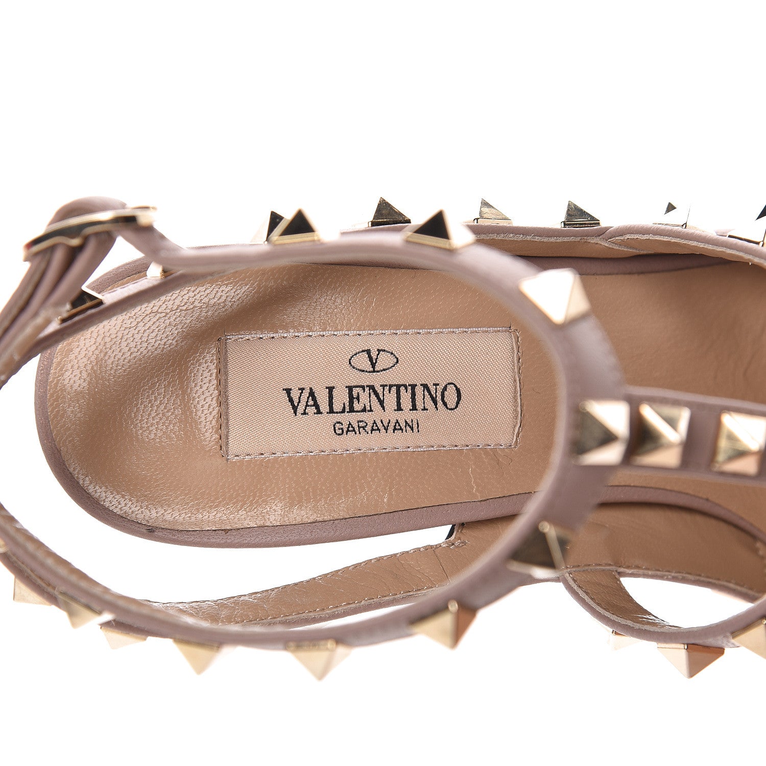 Valentino Garavani Patent Nappa Rockstud Ankle Strap 100mm Pumps 36 Black Poudre 7 of 11