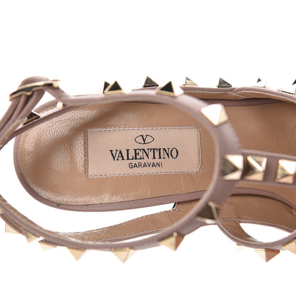 Valentino Garavani Patent Nappa Rockstud Ankle Strap 100mm Pumps 36 Black Poudre 7 of 11