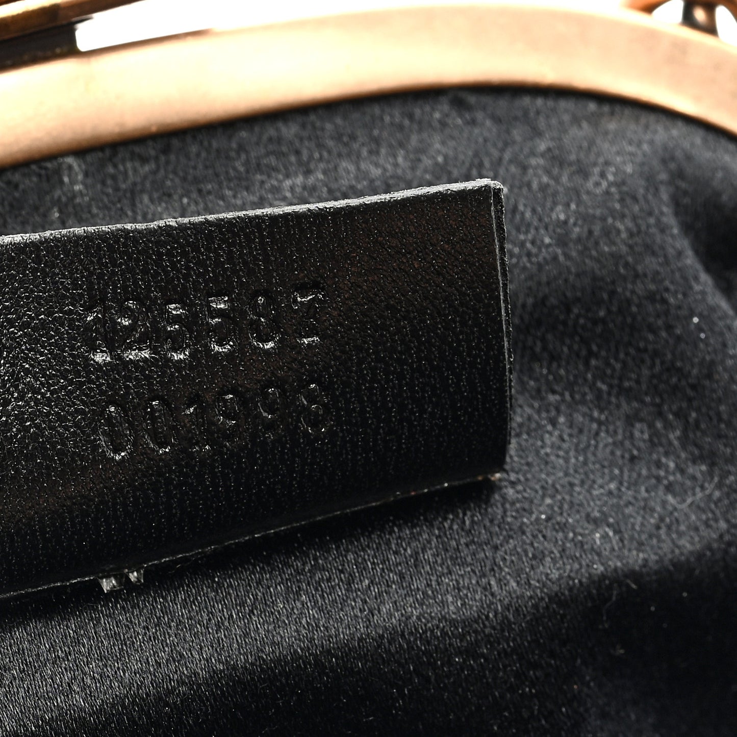 Nylon Beaded Bamboo Clutch Bag Black