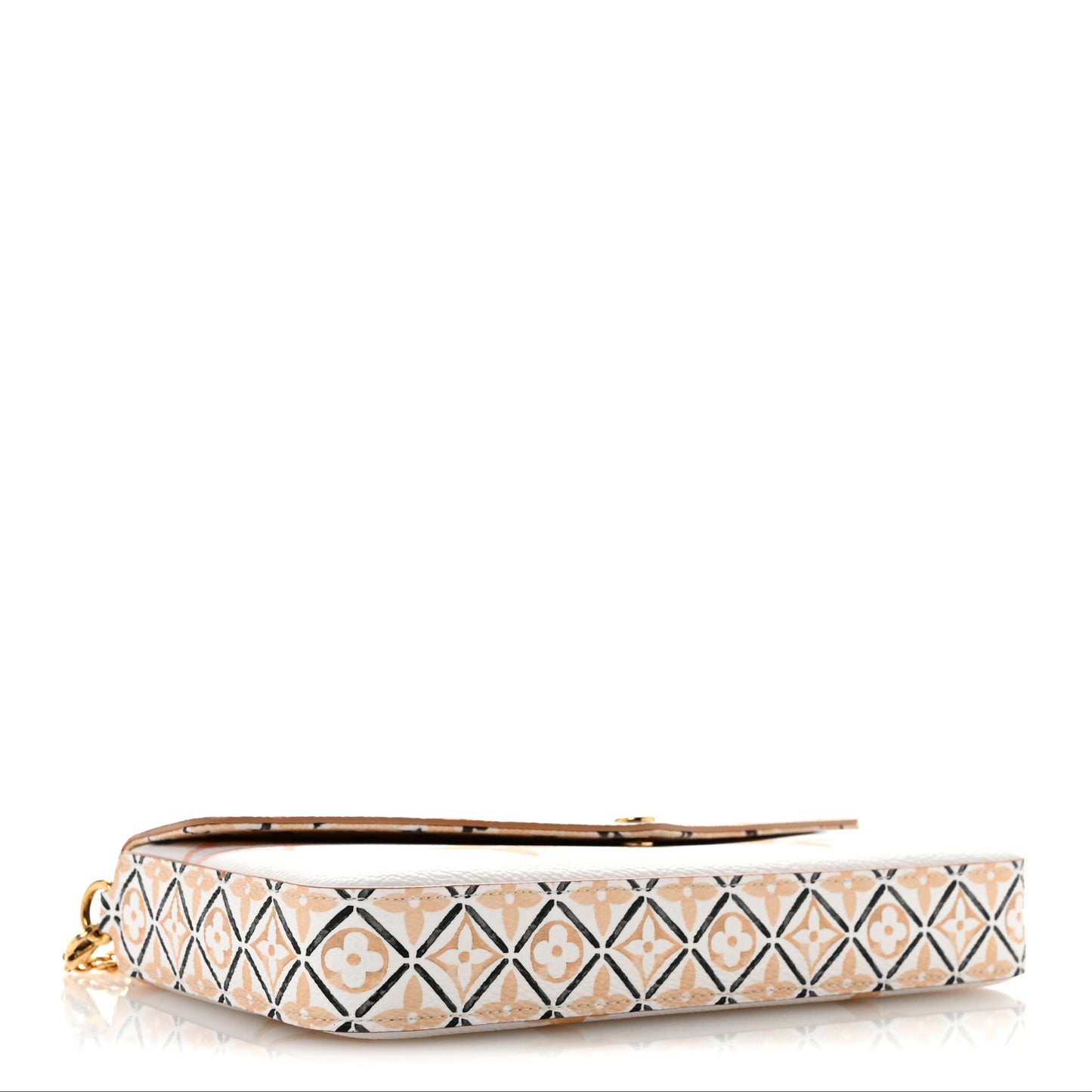 Monogram Giant By The Pool 2.0 Felicie Pochette Chain Wallet Beige