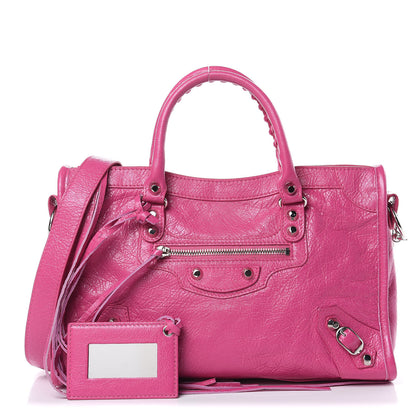 Balenciaga Agneau Classic Silver Hardware S City Rose Flamingo 1 of 10