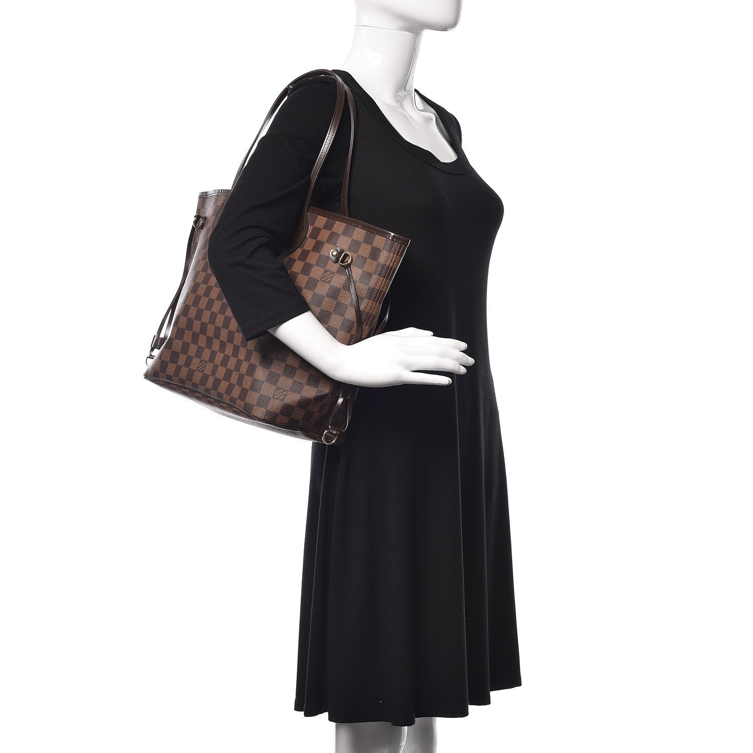 Louis Vuitton Damier Ebene Neverfull MM 2 of 10