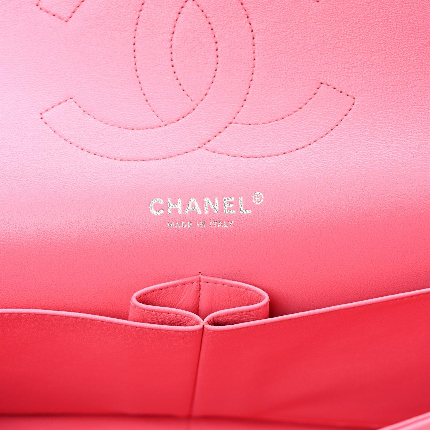 Patent Quilted Jumbo Double Flap Pink