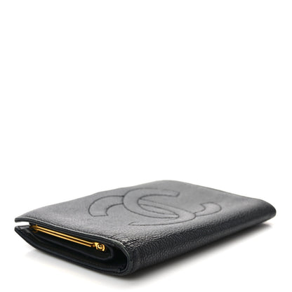 Chanel Caviar Timeless CC French Wallet Black 4 of 11