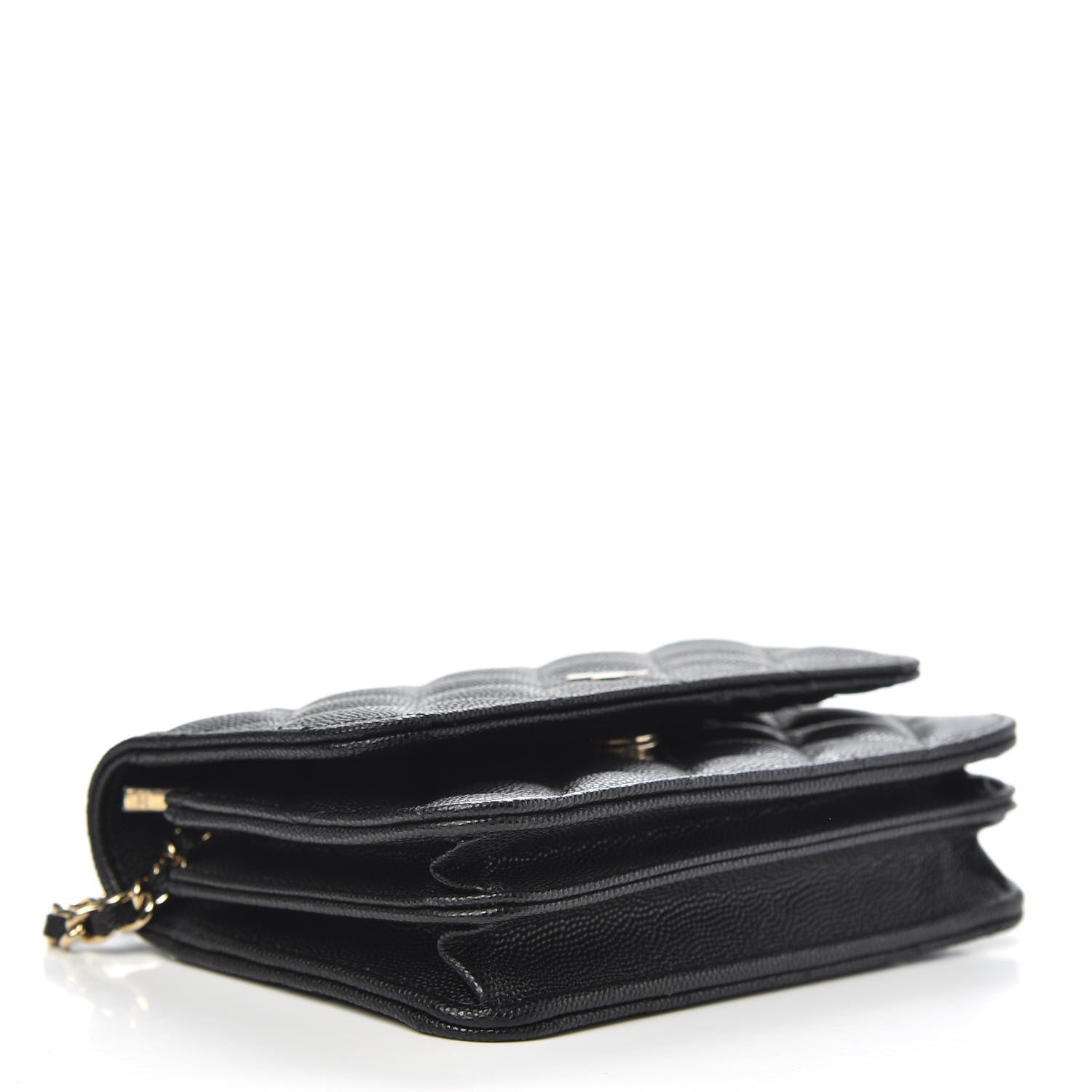 Chanel Caviar Quilted Mini Wallet On Chain WOC Black 4 of 10