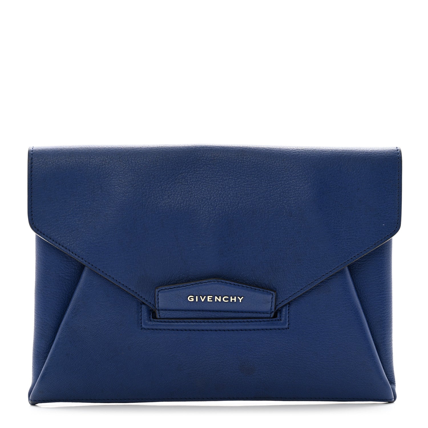 Givenchy Sugar Goatskin Medium Antigona Envelope Clutch Blue 1 of 17