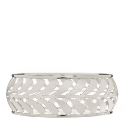 Tiffany Sterling Silver Villa Paloma Palm Bangle Bracelet 2 of 3