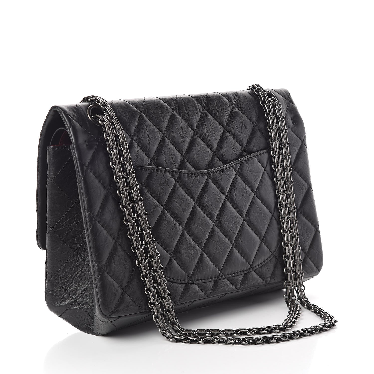 Chanel Aged Calfskin Quilted 2.55 Reissue 226 Flap Black 3 of 11