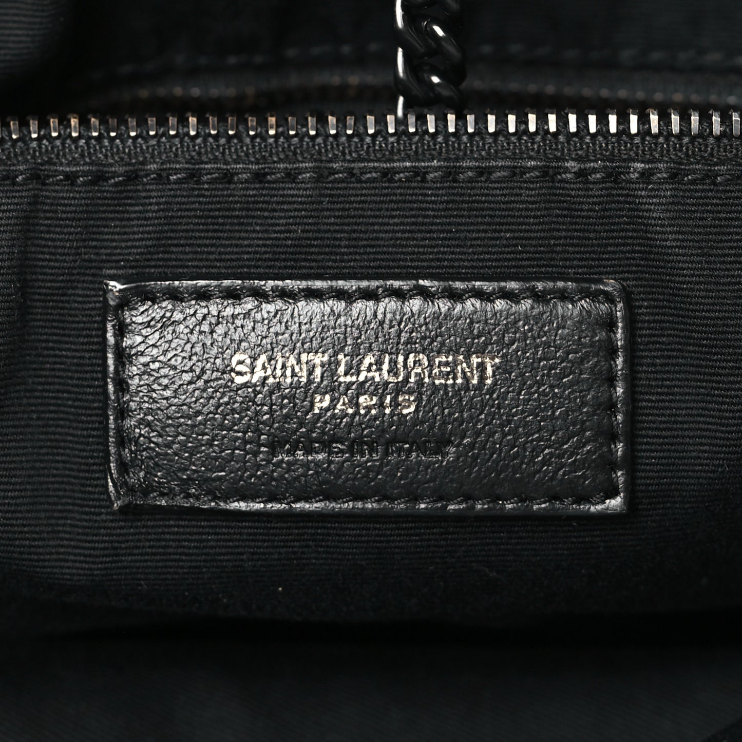 Vintage Lambskin Chevron Monogram Medium Nolita Black