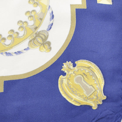 Hermes Silk Keys Les Cles Scarf 90 Bleu 3 of 7